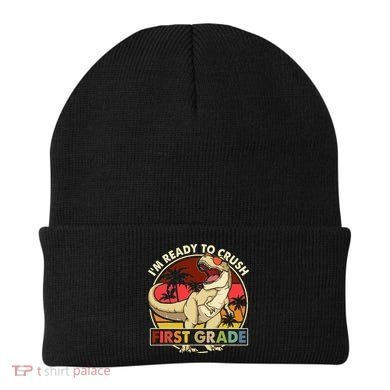 I'm Ready To Crush 1st grade Back To School Dinosaur Beanie