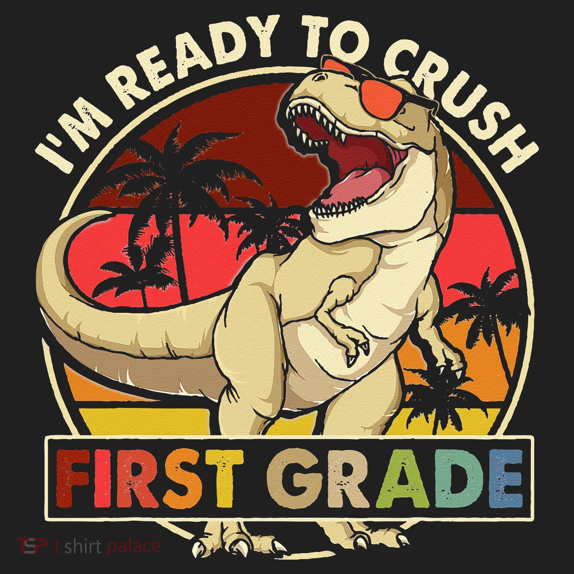 I'm Ready To Crush 1st grade Back To School Dinosaur Beanie