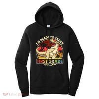 I'm Ready To Crush 1st grade Back To School Dinosaur Women's Hoodie thumb 0
