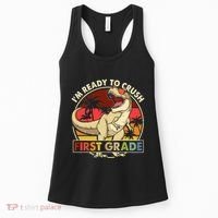 I'm Ready To Crush 1st grade Back To School Dinosaur Women's Tank Top thumb 0