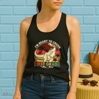 I'm Ready To Crush 1st grade Back To School Dinosaur Women's Tank Top thumb 2