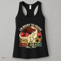 I'm Ready To Crush 1st grade Back To School Dinosaur Women's Tank Top thumb 3