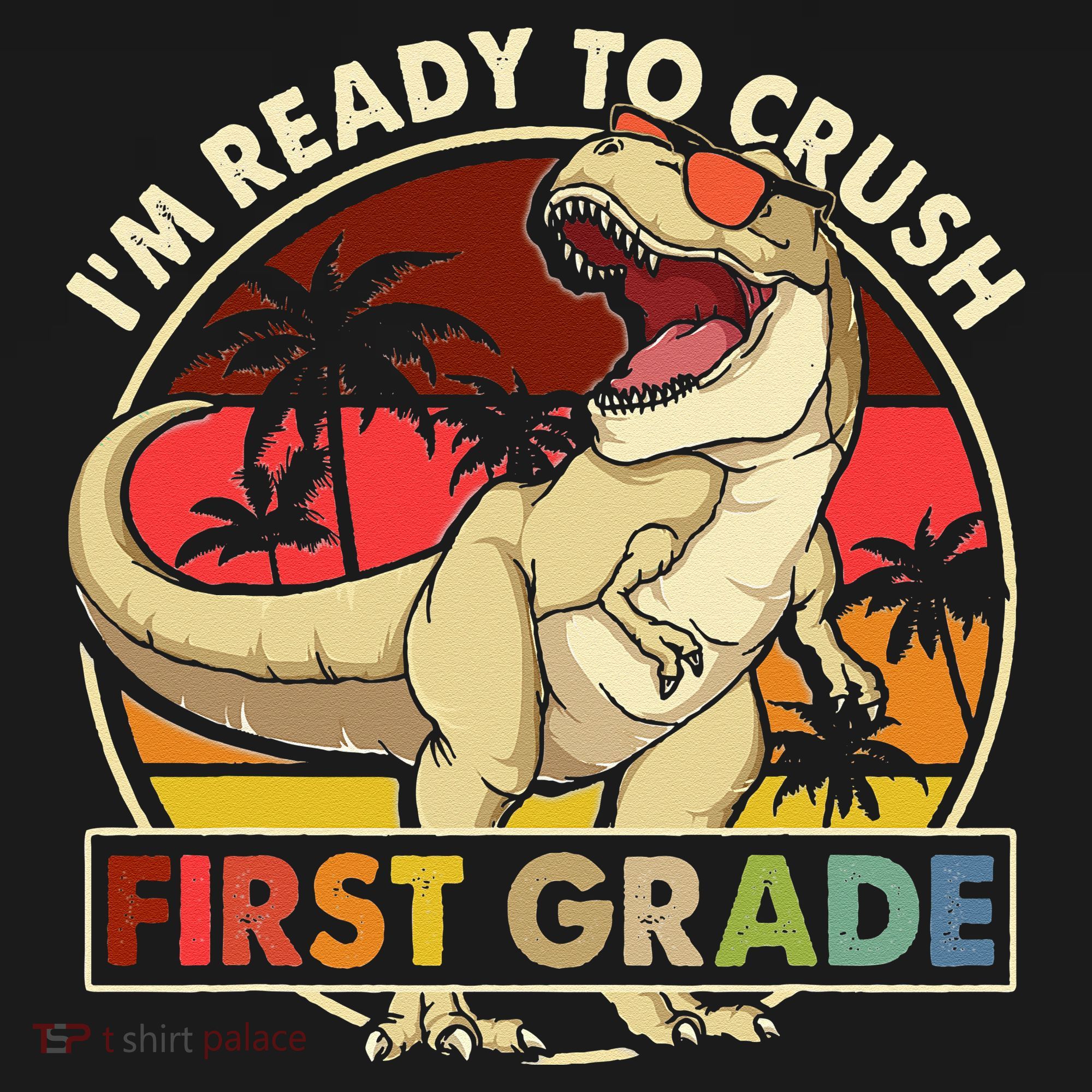 I'm Ready To Crush 1st grade Back To School Dinosaur Visor
