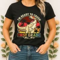 I'm Ready To Crush 1st grade Back To School Dinosaur Women's T-Shirt thumb 2