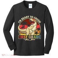 I'm Ready To Crush 1st grade Back To School Dinosaur Kids Long Sleeve Shirt thumb 0