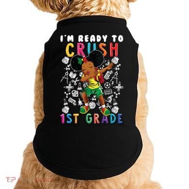 Im Ready To Crush 1St Grade Dabbing Afro Funny Gift Funny Gift Doggie Tank