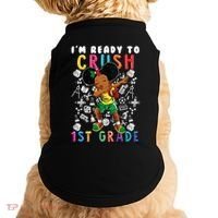Im Ready To Crush 1St Grade Dabbing Afro Funny Gift Funny Gift Doggie Tank thumb 0