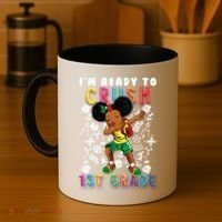 Im Ready To Crush 1St Grade Dabbing Afro Funny Gift Funny Gift Coffee Mug thumb 4