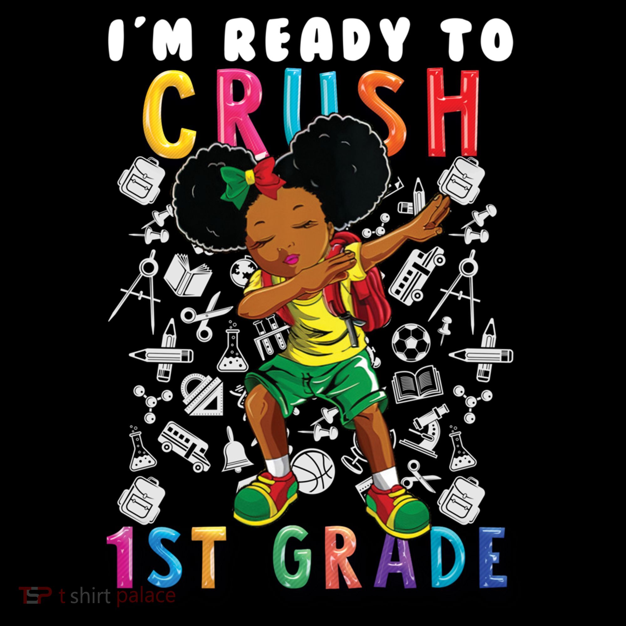 Im Ready To Crush 1St Grade Dabbing Afro Funny Gift Funny Gift Coffee Mug