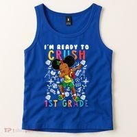 Im Ready To Crush 1St Grade Dabbing Afro Funny Gift Funny Gift Tank Top thumb 2