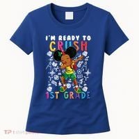 Im Ready To Crush 1St Grade Dabbing Afro Funny Gift Funny Gift Women's T-Shirt thumb 0
