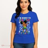 Im Ready To Crush 1St Grade Dabbing Afro Funny Gift Funny Gift Women's T-Shirt thumb 4