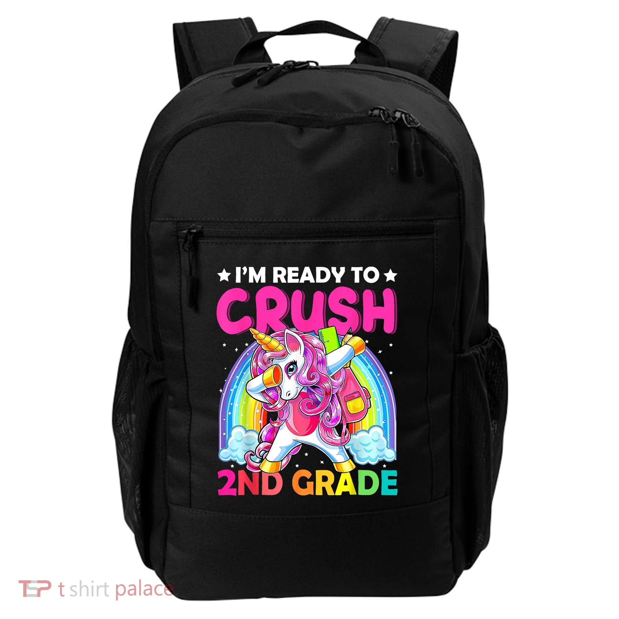 Im Ready To Crush 2nd Grade Dabbing Unicorn Back To School Backpack