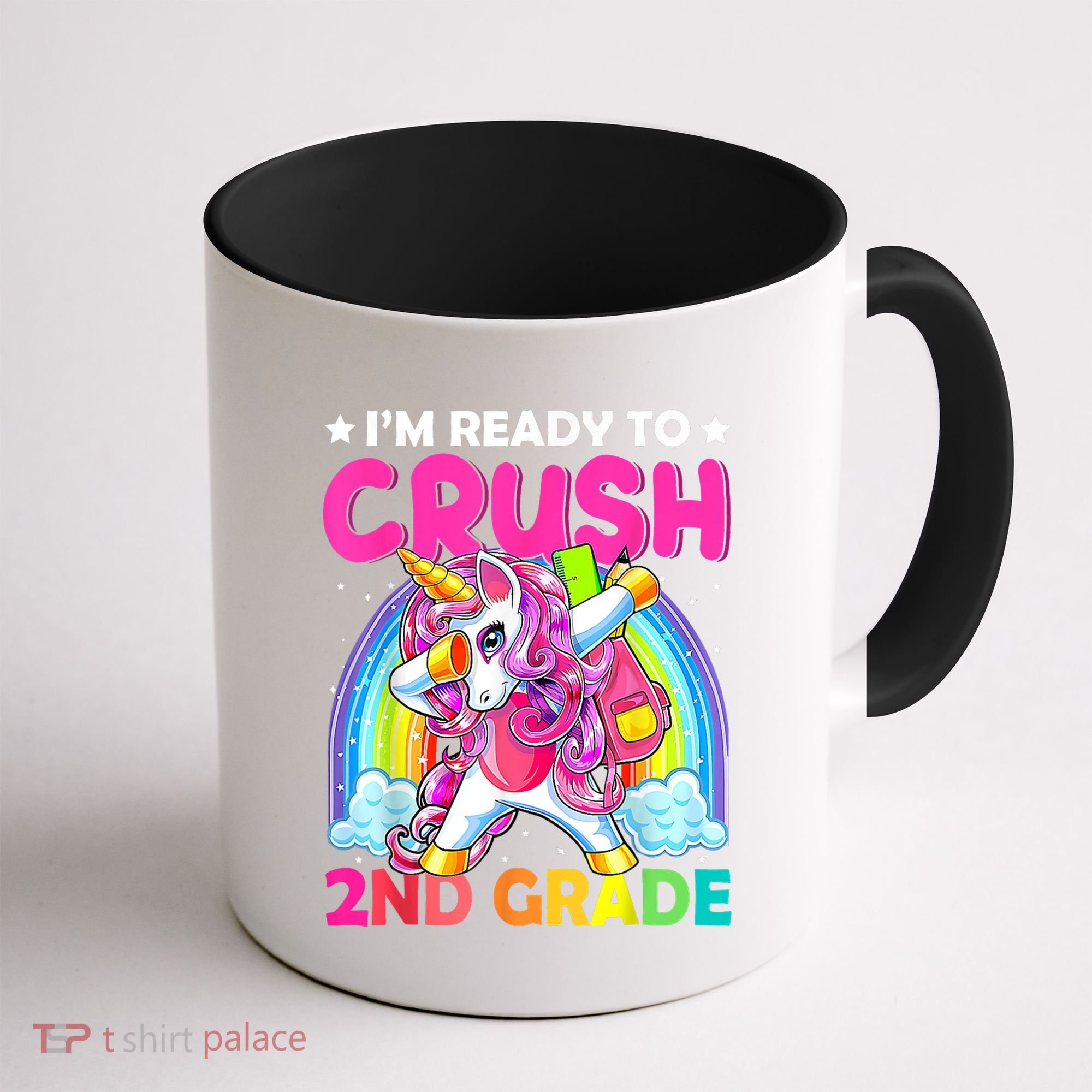 Im Ready To Crush 2nd Grade Dabbing Unicorn Back To School Coffee Mug