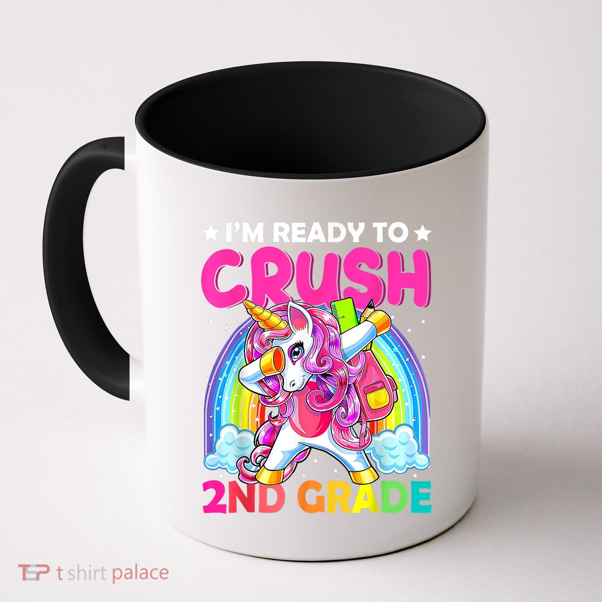 Im Ready To Crush 2nd Grade Dabbing Unicorn Back To School Coffee Mug