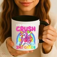 Im Ready To Crush 2nd Grade Dabbing Unicorn Back To School Coffee Mug thumb 3