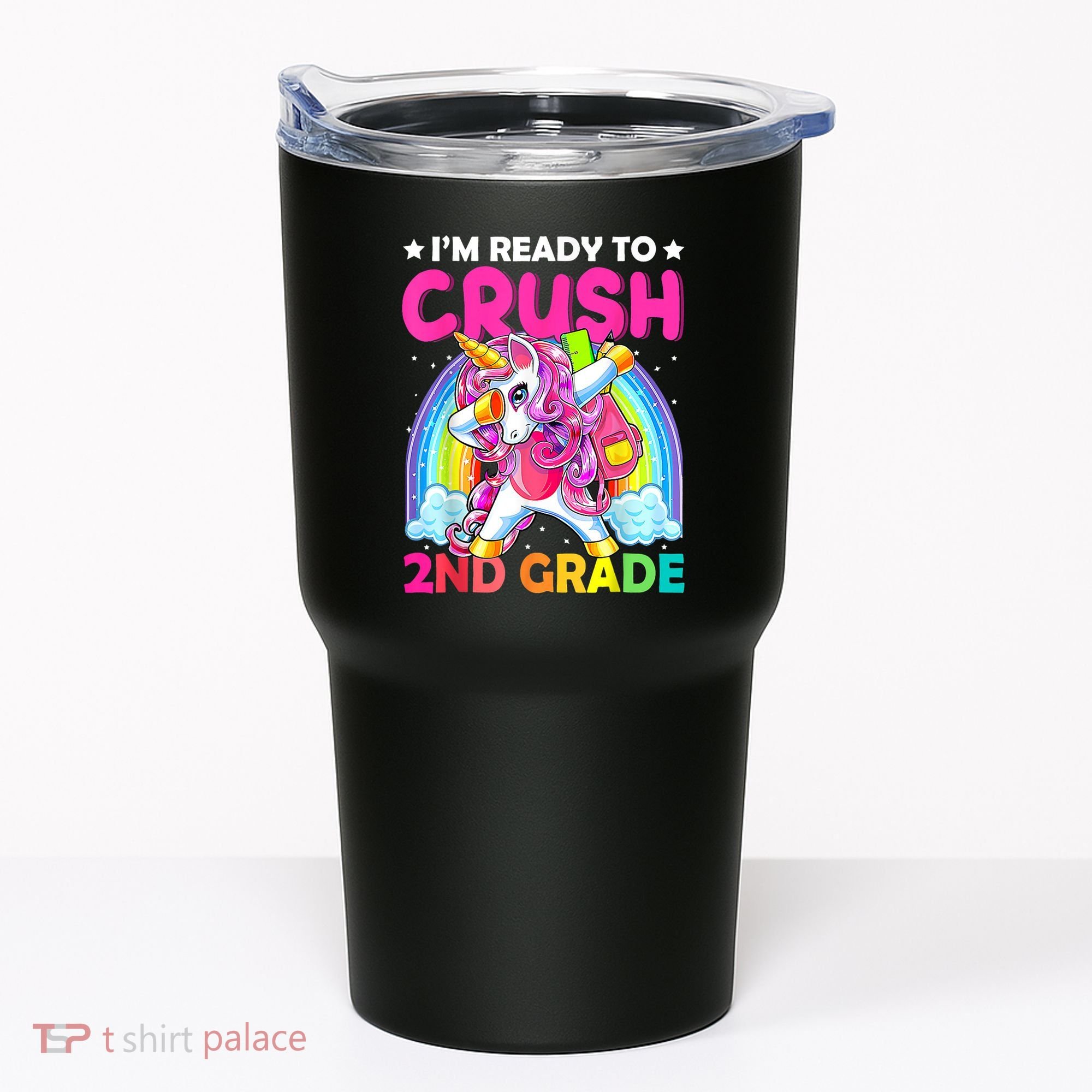 Im Ready To Crush 2nd Grade Dabbing Unicorn Back To School Tumbler