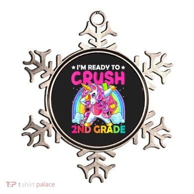 Im Ready To Crush 2nd Grade Dabbing Unicorn Back To School Ornament