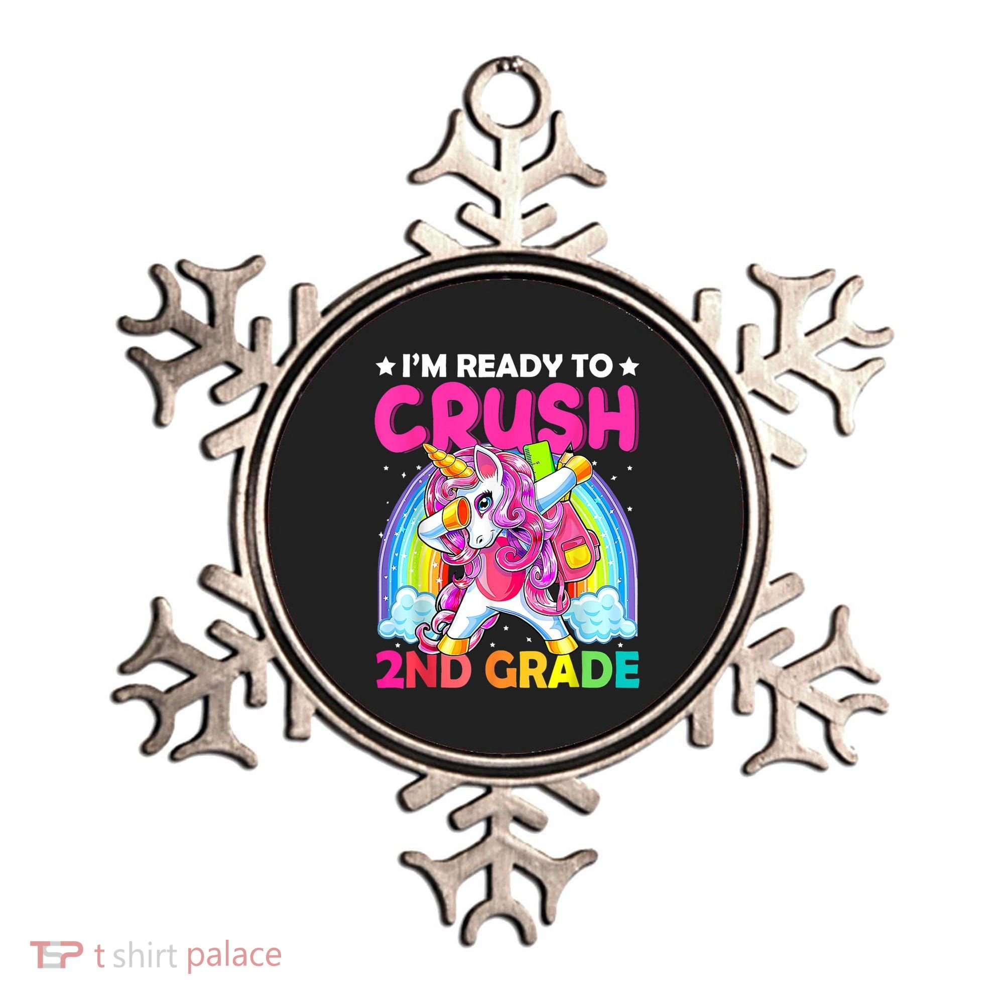 Im Ready To Crush 2nd Grade Dabbing Unicorn Back To School Ornament