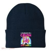 Im Ready To Crush 2nd Grade Dabbing Unicorn Back To School Beanie thumb 0