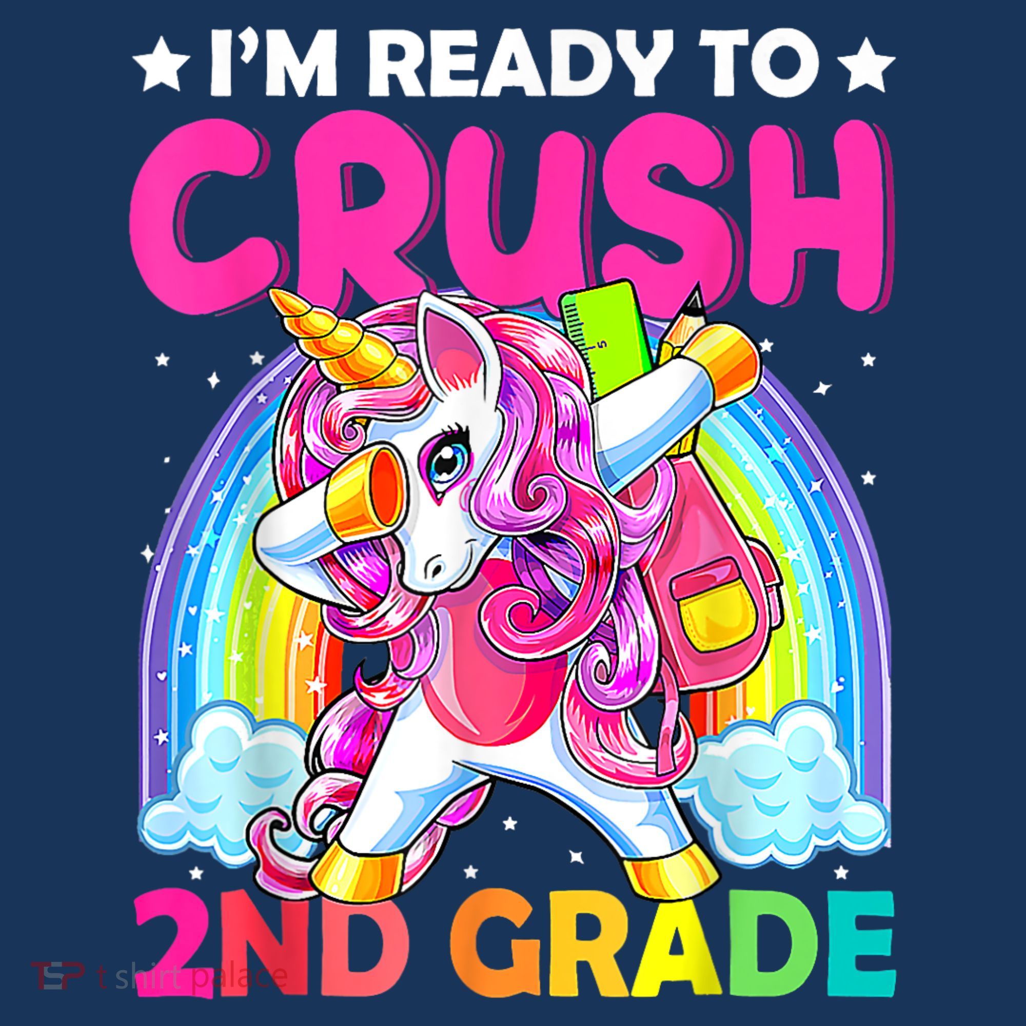 Im Ready To Crush 2nd Grade Dabbing Unicorn Back To School Women's Hoodie