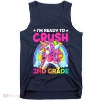 Im Ready To Crush 2nd Grade Dabbing Unicorn Back To School Tank Top thumb 0