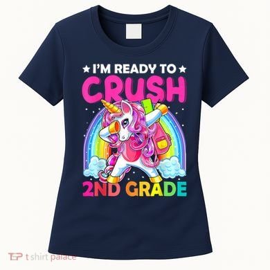 Im Ready To Crush 2nd Grade Dabbing Unicorn Back To School Women's T-Shirt