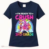 Im Ready To Crush 2nd Grade Dabbing Unicorn Back To School Women's T-Shirt thumb 0