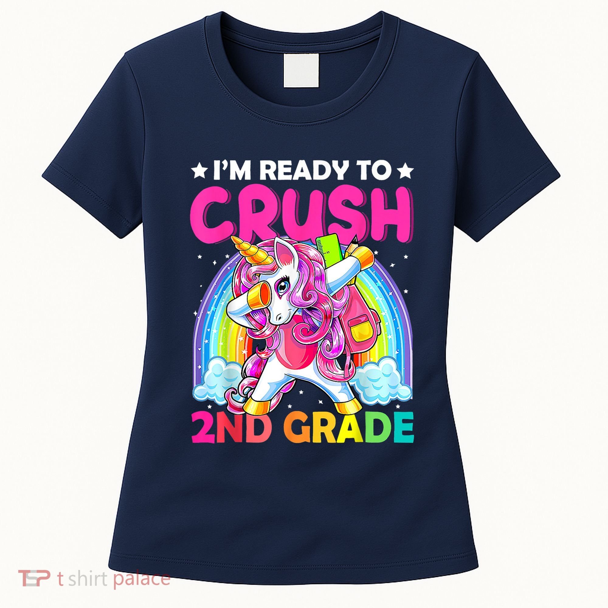 Im Ready To Crush 2nd Grade Dabbing Unicorn Back To School Women's T-Shirt