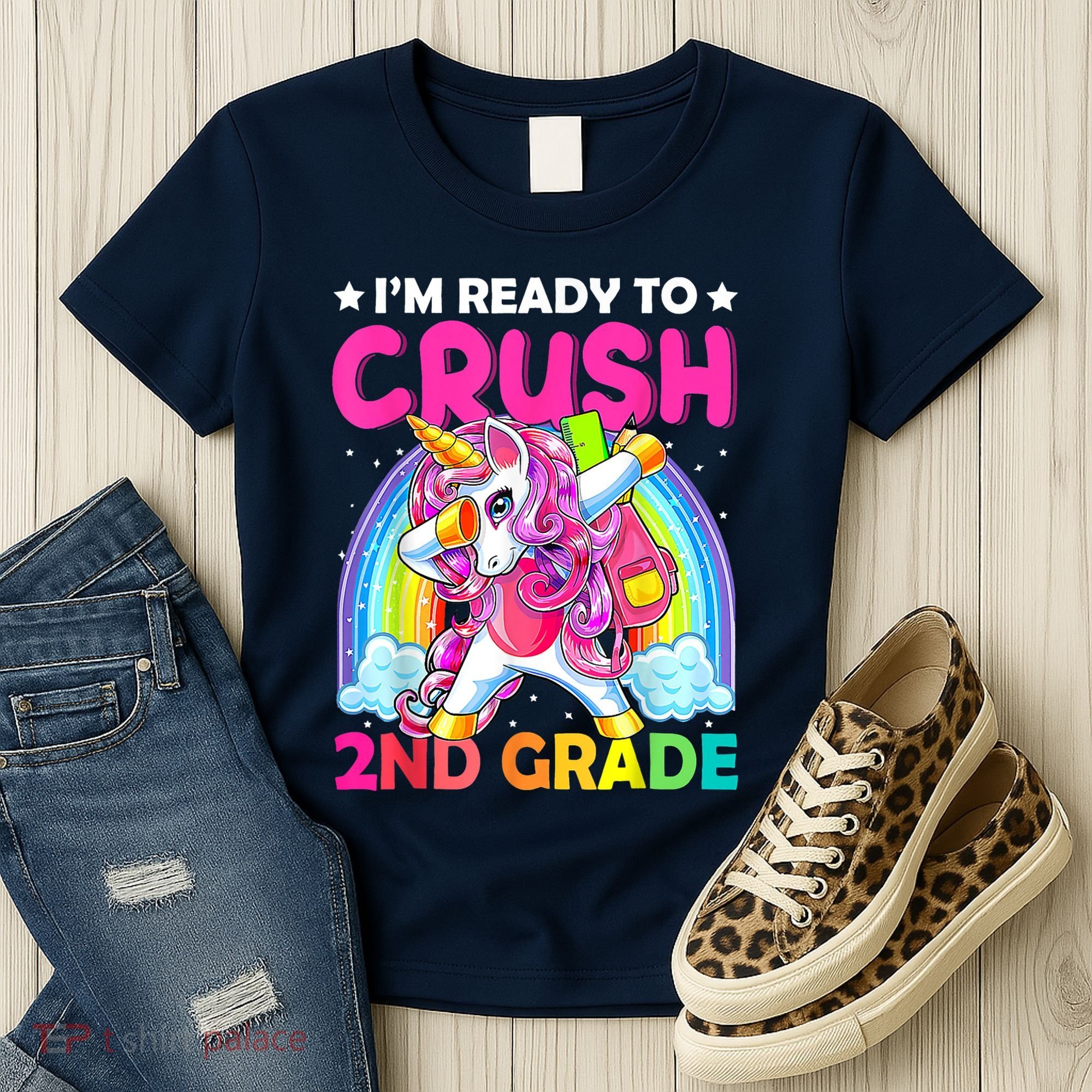 Im Ready To Crush 2nd Grade Dabbing Unicorn Back To School Women's T-Shirt