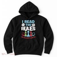 I Read The Rules Board Dice Chess Board Gaming Board Gamers Hoodie thumb 0