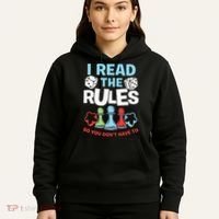 I Read The Rules Board Dice Chess Board Gaming Board Gamers Hoodie thumb 5