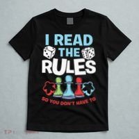 I Read The Rules Board Dice Chess Board Gaming Board Gamers T-Shirt thumb 5