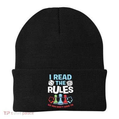I Read The Rules Board Dice Chess Board Gaming Board Gamers Beanie