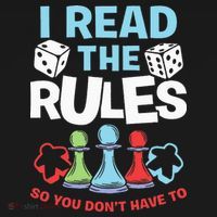 I Read The Rules Board Dice Chess Board Gaming Board Gamers Coaster thumb 2