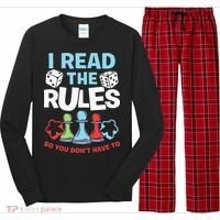 I Read The Rules Board Dice Chess Board Gaming Board Gamers Long Sleeve Pajama Set thumb 0