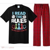 I Read The Rules Board Dice Chess Board Gaming Board Gamers Pajama Set thumb 0