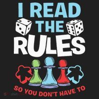 I Read The Rules Board Dice Chess Board Gaming Board Gamers Hat thumb 2