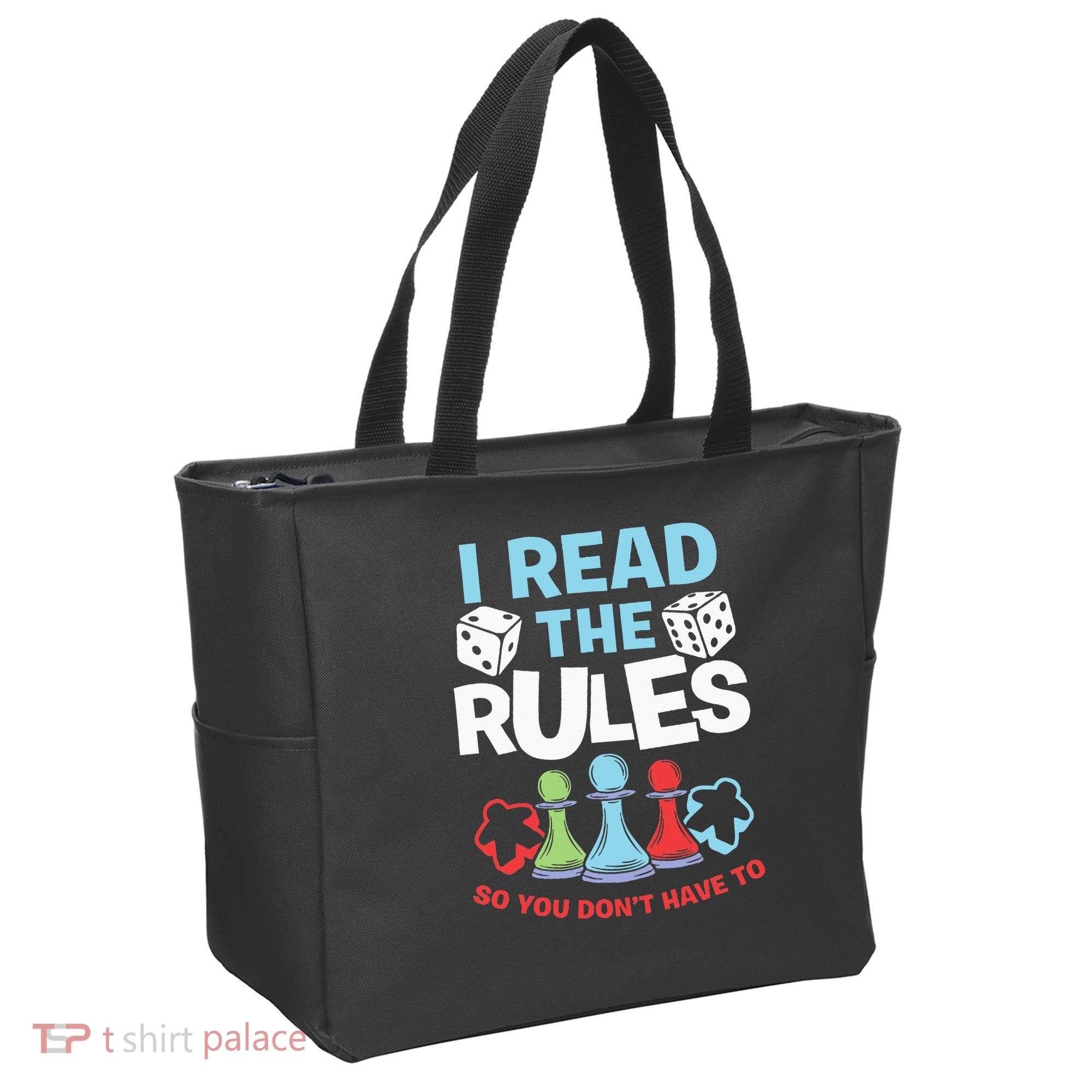 I Read The Rules Board Dice Chess Board Gaming Board Gamers Tote Bag