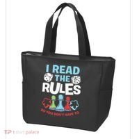 I Read The Rules Board Dice Chess Board Gaming Board Gamers Tote Bag thumb 3