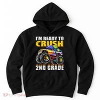 Im Ready To Crush 2nd Grade Monster Truck Backpack Back To School Hoodie thumb 0