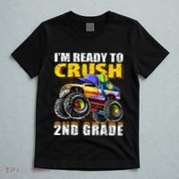 Im Ready To Crush 2nd Grade Monster Truck Backpack Back To School T-Shirt thumb 5