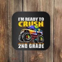 Im Ready To Crush 2nd Grade Monster Truck Backpack Back To School Coaster thumb 0