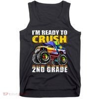 Im Ready To Crush 2nd Grade Monster Truck Backpack Back To School Tank Top thumb 0