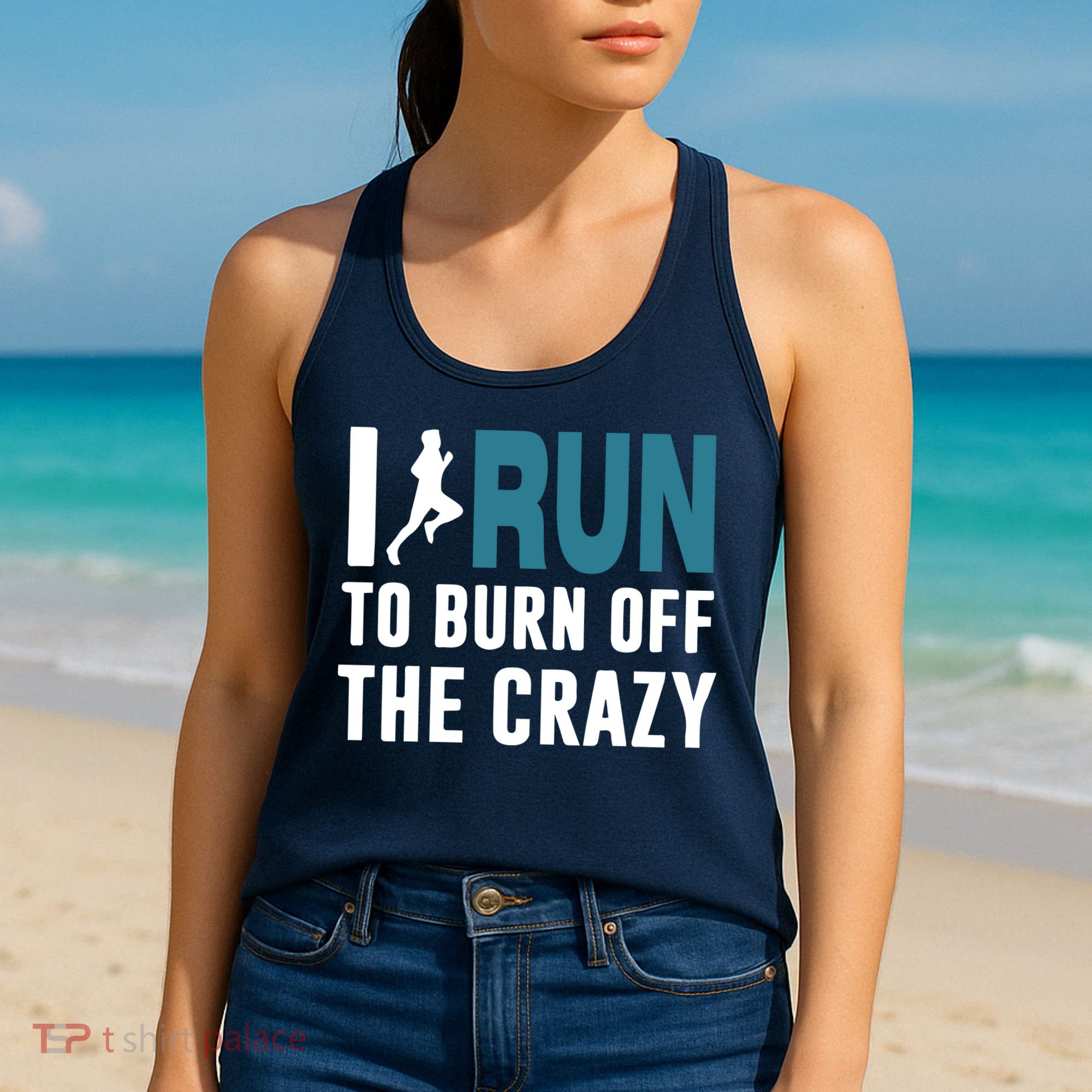 I Run To Burn Off The CRAZY Women's Tank Top
