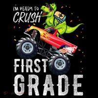 IM Ready To Crush First Grade Monster Truck Dinosaur Coffee Mug thumb 5