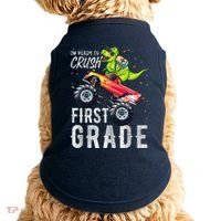 IM Ready To Crush First Grade Monster Truck Dinosaur Doggie Tank thumb 0