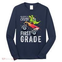 IM Ready To Crush First Grade Monster Truck Dinosaur Long Sleeve Shirt thumb 0