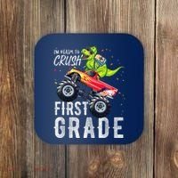 IM Ready To Crush First Grade Monster Truck Dinosaur Coaster thumb 0