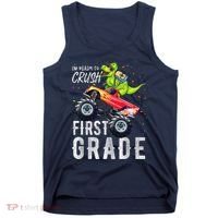 IM Ready To Crush First Grade Monster Truck Dinosaur Tank Top thumb 0